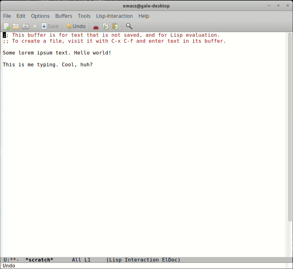 Demo of basic operations