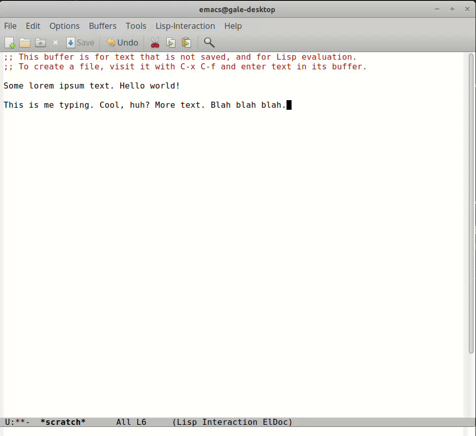 Demo of text operations